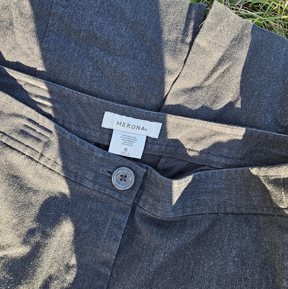 Merona Pencil Skirt in Charcoal Blue Gray Size 6 - Picture 4 of 4